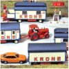 Preiser 21033 Fedett csomagszállító pótkocsi, Zirkus Krone (H0)