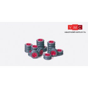   Preiser 21039 Gumi és felnikészlet, Zirkus Krone, piros (H0)