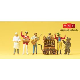 Preiser 24653 Vásári zenészek és árusítók (H0)