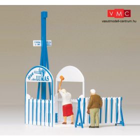   Preiser 24700 Vidámparki kalapácsos játék, résztvevőkkel (H0)