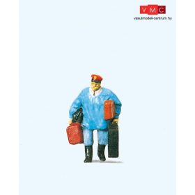 Preiser 28013 Vasutas kézipoggyásszal (H0)