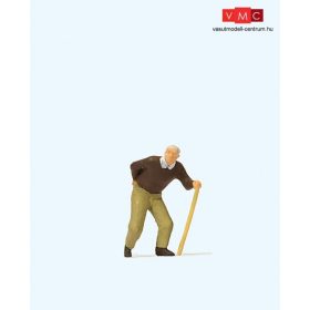 Preiser 28096 Derékfájós öregember bottal (H0)