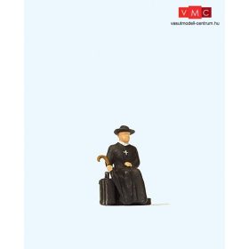 Preiser 28105 Ülő pap reverendában (H0)