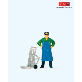 Preiser 28125 Álló hordár kulival (H0)