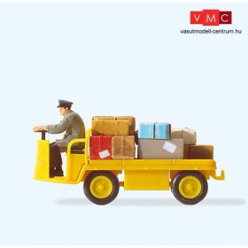 Preiser 28146 Elektromos postai kofferkuli vezetővel (H0)