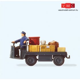 Preiser 28147 Elektromos kofferkuli vezetővel (H0)