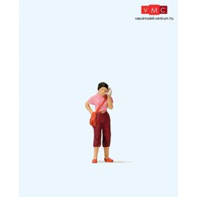 Preiser 28166 Mobiltelefonáló asszony (H0)