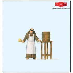 Preiser 28218 Hordócsapoló apát (középkor) (H0)