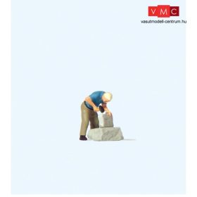 Preiser 28239 Kőfaragómester munka közben (H0)