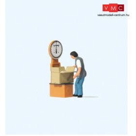   Preiser 28244 Csomagösszekészítő nő az árumérlegnél (H0)