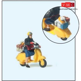 Preiser 28249 Postásnő robogóval (H0)