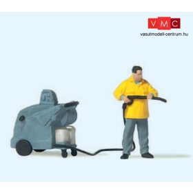Preiser 28253 Férfi magasnyomású mosóval (H0)
