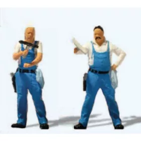 Preiser 28265 Ablaktisztító munkások (H0)