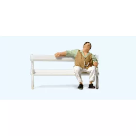 Preiser 28274 Padon ülő férfi (H0)