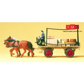 Preiser 30434 Fuvaros lovaskocsi (H0)