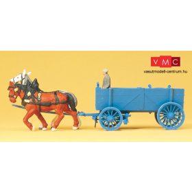 Preiser 30468 Szekér lovakkal (H0)
