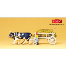 Preiser 30472 Takarmányszállító szekér tehenekkel (H0)