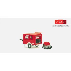 Preiser 31112 Szivattyús tűzoltósági utánfutó (H0)