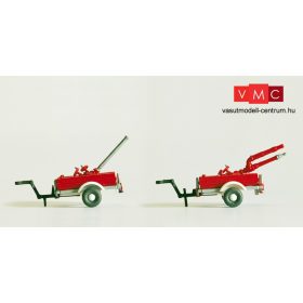   Preiser 31114 Habszóró és szivattyús tűzoltósági utánfutó (H0)