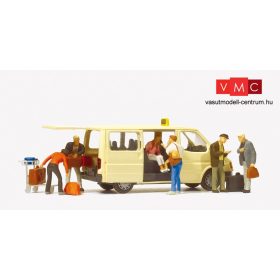 Preiser 33244 Ford Transit taxi utasokkal (H0)