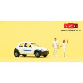 Preiser 33245 Ford Ka mentőorvosokkal (H0)