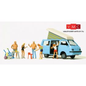 Preiser 33246 Mitsubishi L300 a kempingben vendégekkel (H0)