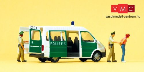 Preiser 33248 Ford Transit rendőrautó - Polizei, rendőrökkel (H0)