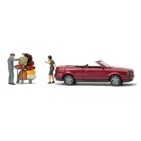 Preiser 33256 Audi A4 Cabrio, 2 db figurával (H0)