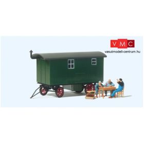   Preiser 33263 Munkások pihenőidőben, építkezési lakókocsival - Kész modell (H0)