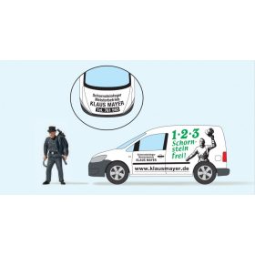 Preiser 33267 Kéményseprő Volkswagen Caddyvel (H0)