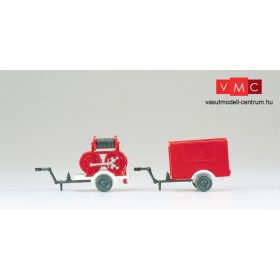 Preiser 35010 Tűzoltósági pótkocsik, 2 db (H0)