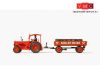 Preiser 38041 Hanomag R55 traktor pótkocsival, Kohlen-Meier (H0)