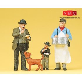   Preiser 45059 Kolbászárus vevővel az 1900-as évekből (G)