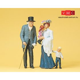   Preiser 45066 Idős úr és asszony gyerekekkel az 1900-as évekből (G)