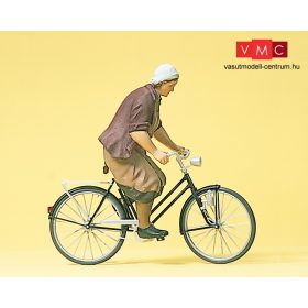 Preiser 45068 Parasztasszony kerékpáron (G)