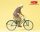 Preiser 45068 Parasztasszony kerékpáron (G)