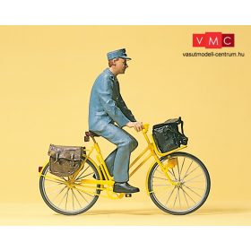 Preiser 45069 Német postás kerékpáron (G)