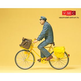 Preiser 45073 Német postás kerékpáron (G)