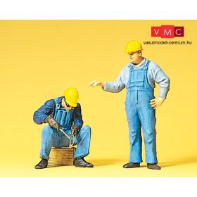   Preiser 45076 Amerikai vasúti pályamunkások védősisakban (G)