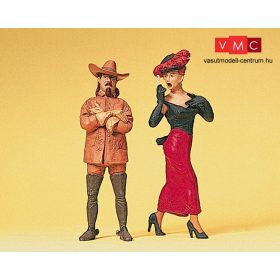 Preiser 45097 Westernhős és vadnyugati hölgy (G)