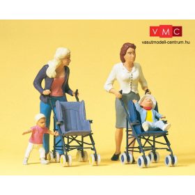 Preiser 45114 Anyukák babakocsival (G)