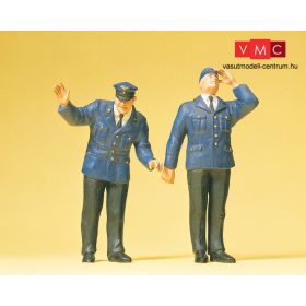   Preiser 45124 Váltóállító épület kezelőszemélyzet, vasutasok az 50-es évekből (G)