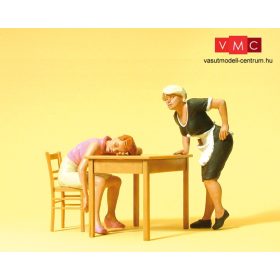 Preiser 45145 Alvó vendég az asztalnál (G)