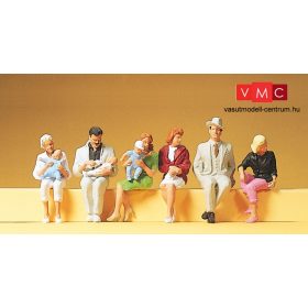 Preiser 45151 Ülő utasok, 6 db (G)