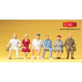 Preiser 45152 Ülő utasok, 6 db (G)