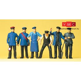 Preiser 45153 Vasúti személyzet, 6 db (G)