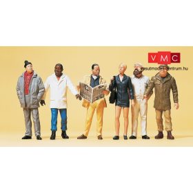 Preiser 45156 Járókelők, 6 db (G)