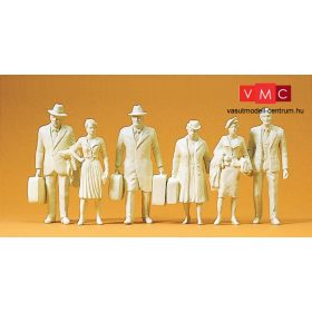 Preiser 45177 Utasok, 6 db - festetlen (G)