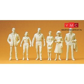 Preiser 45178 Utasok, 6 db - festetlen (G)