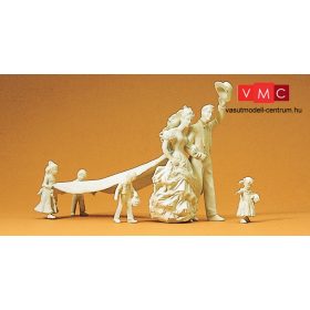   Preiser 45180 Esküvői pár koszorúslányokkal - festetlen (G)